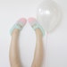 Last Pair SALE - Bubble Gum: Women's Crochet Mary Jane Slipper Socks