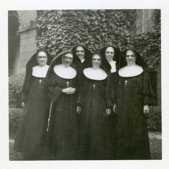 Vintage Photo Group Of Nuns Photography