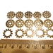 Steampunk Gears Cogs Wheels Discs Assemblage Altered Art Lot OX Brass Small 15mm- Qty 15