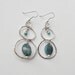 SOA Fierce Mother Hammered Double Hoop Turquoise Earrings, Free Shipping, LymeAid for Melissa