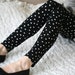 CLEARANCE SALE Black dots elastic leggings
