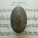 Vintage Door Hardware - Single Brass Oval Doorknob