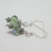 Peridot AB Czech Glass Bead Earrings