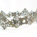 Guinevere - Antique Brass Filigree Small Medieval Crown
