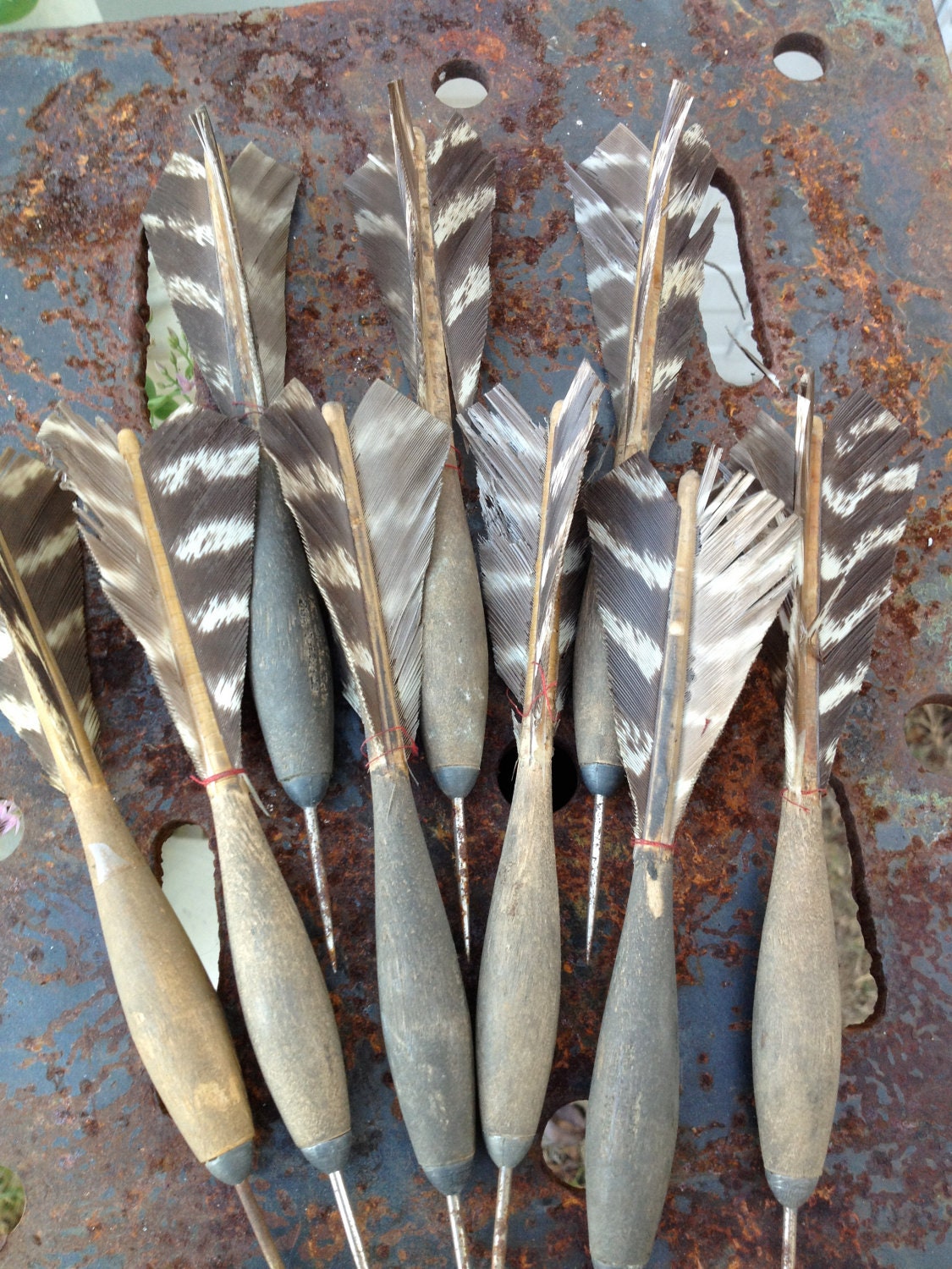 3 Vintage Wooden Feather Darts That Need To Make Their Home On