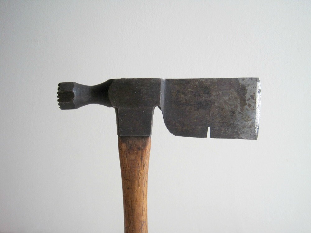Antique Tool Lathing Hatchet Hammer Carpenter Chic