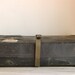 Vintage Black Shipping Box, Industrial Storage Decor
