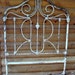 Chippy Brass and Iron Complete Bed 1800s Shabby Chic At Its Best Head Footboards and Rails Reserved do not buy