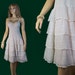 Pleated crinoline petticoat 1950s fifties vintage full slip in Perlon - (2115)