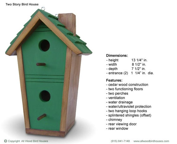 Beautiful Decorative Two Story Bird House