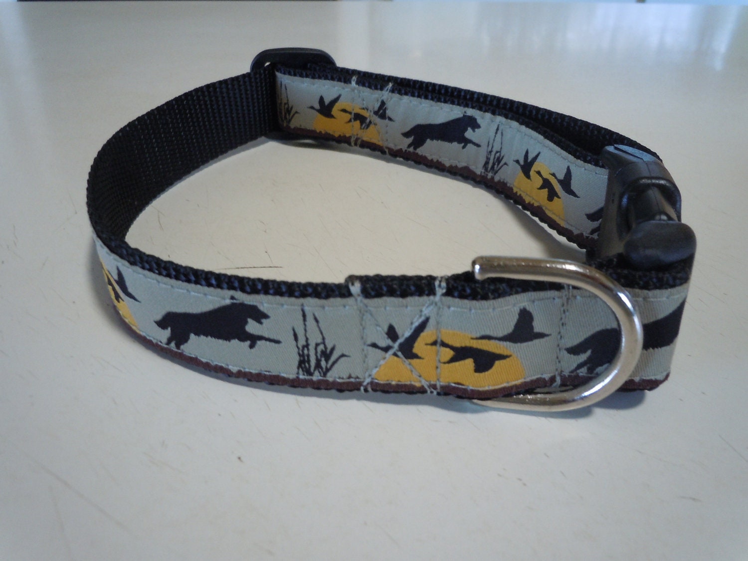 Duck Hunting Themed Dog Collar