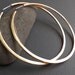 CUSTOM Order for Malikah - Large BRASS Hoops - Cold Forged - Handcrafted Hoops - Sterling Silver Post Hoops