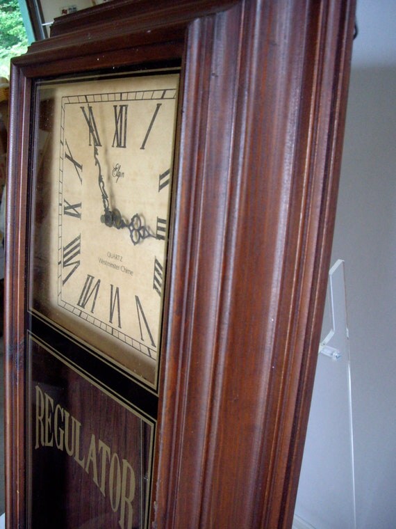 Vintage wall clock Elgin Westminster Chime 1965