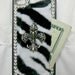 iPhone 4 case iPhone 4s case Hard cover Custom Handmade Zebra print Pocket cover Money holder Faux fur