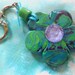Polymer Clay Kid Crafted Flower Zipper Pull Key Chain By Prince Charming