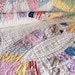 Wedding Ring Quilt Hand Sewn Feedsack Material 1930s