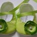 Lime Green Baby Shoes Soft Ballerina Slippers Baby Booties