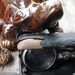Vintage Turtle bank and binoculars/opera glasses