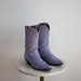 Cowboy Boots MAUVE Leather - Cowgirl Purple - Women's 7.5 8 - 1970s VINTAGE