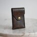 Coin Purse - Leather Embossed Mini - 1970s VINTAGE - FREE SHIPPING