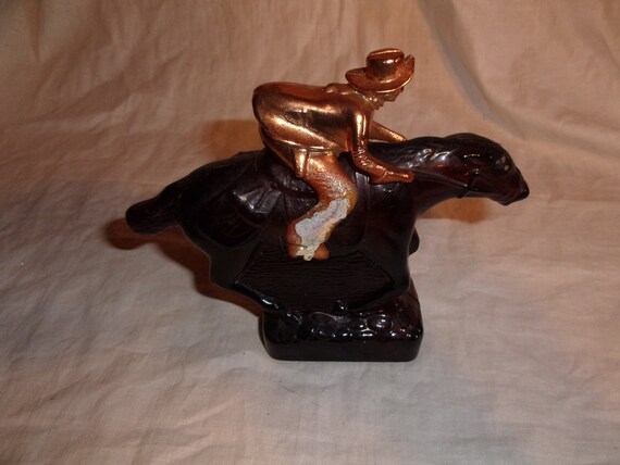 horse avon vintage bottle 1/3 rider avon shave perfume leather bottle after full vintage horse