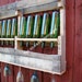 Recycled wine and stemware rack