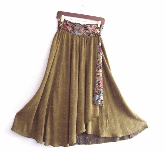 Sale Bohemian High Waist Wrap Skirt Urban Chic Gypsy
