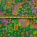 SALE 1.5 yards Vintage green floral fabric