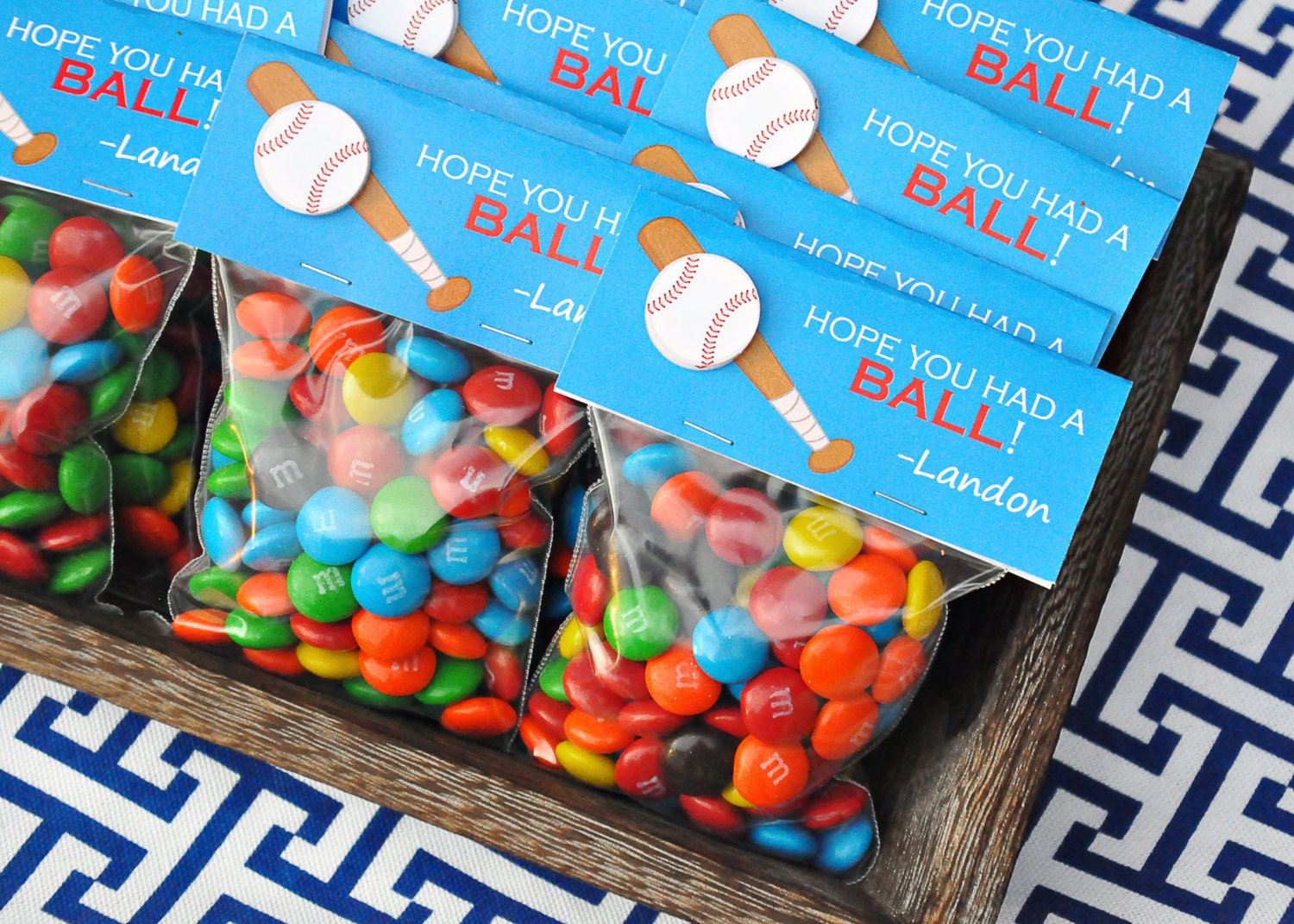 PRINTABLE CANDY BAG labels Baseball Party Collection