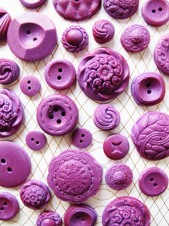25 Lavender Chocolate Buttons: Violet Autumn Il_570xn