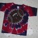 Tie dye shirt, 3 Toddler, navy and red football