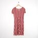 vintage 1970s red striped boho dress - FARMERS MARKET DRESS