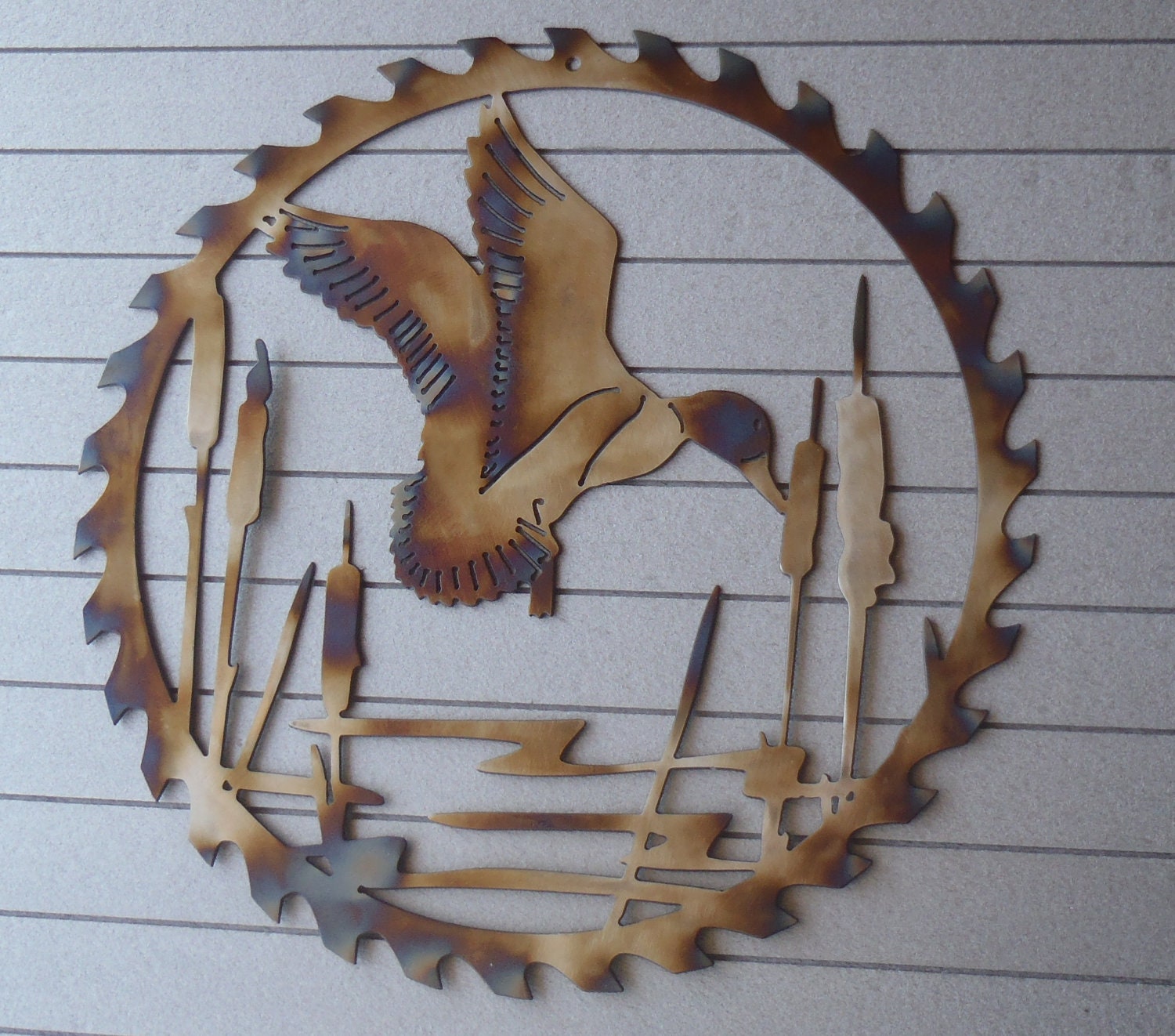 Circular Wall Decor duck circular sawblade metal art wall decor decoration Circular Wall Decor duck circular sawblade metal art wall decor decoration