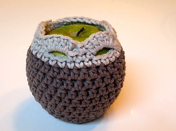 Items similar to Crochet Basket Apple Cozy Sweater Cover ...