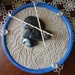 Tabletop Zen Garden, Handpainted in Blue & Purple