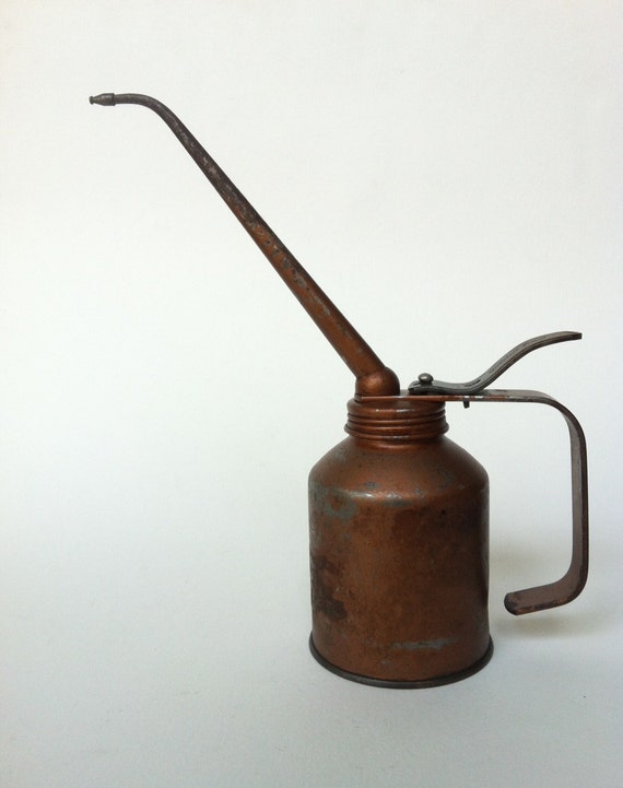 Vintage Industrial Oil Can Golden Rod Dutton by AlteredArcheology