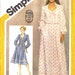 VINTAGE 1981 Misses or Petite Gunne Sax Pattern Simplicity 9893 Little House on the Prairie Dress 2 Lengths
