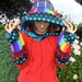 Patchwork Rainbow hoodie - Upcycled sweaters 12 10 - READY to SHIP