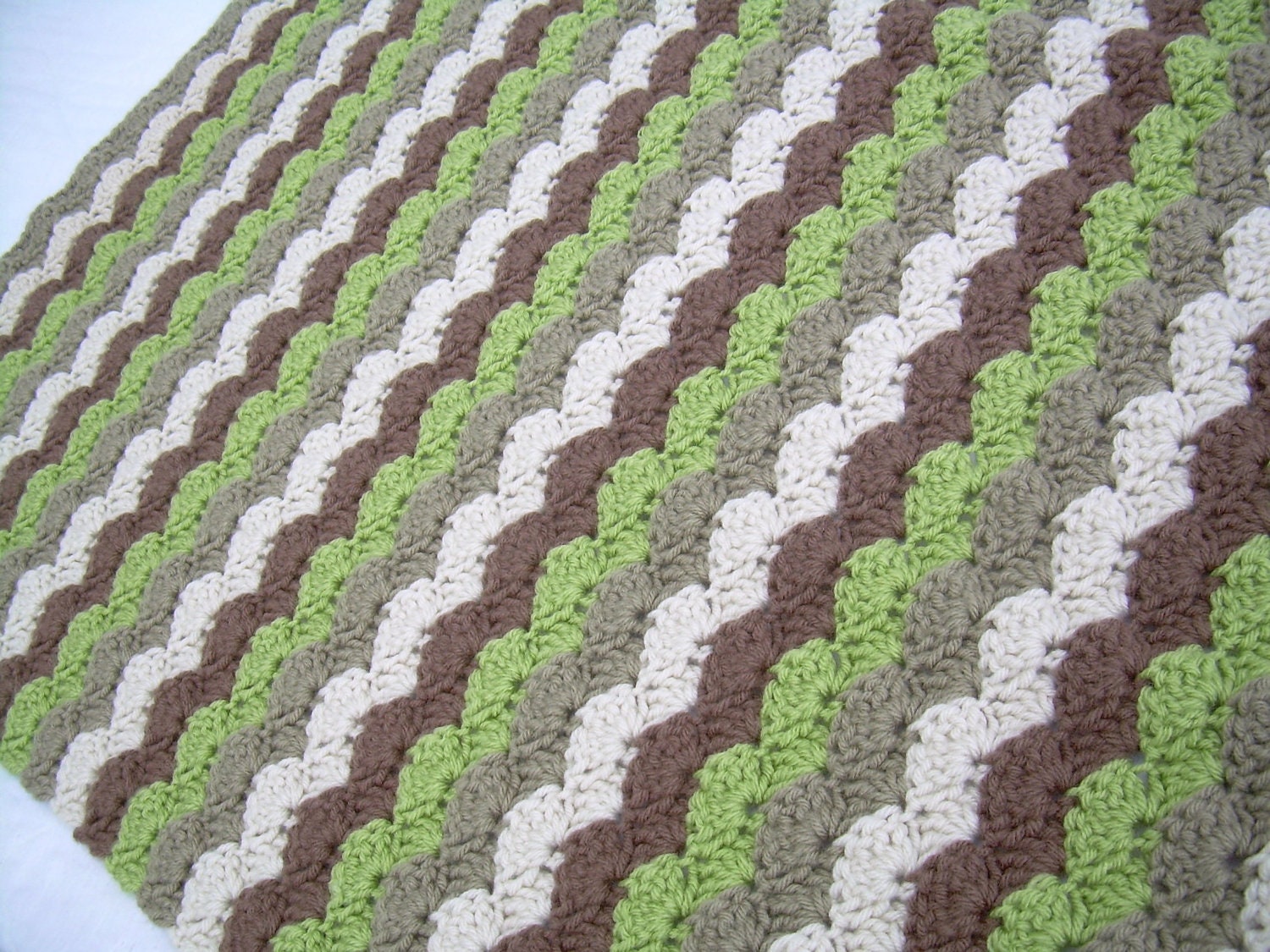 Crochet Baby Blanket Baby Blanket Earth by JadesClosetBlankets