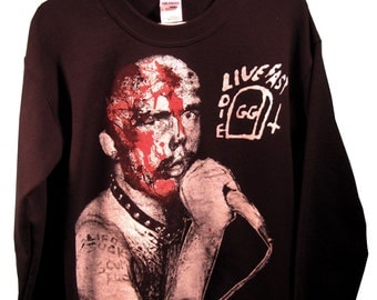 GG Allin Unisex Sweatshirt sizes S-M-L-XL