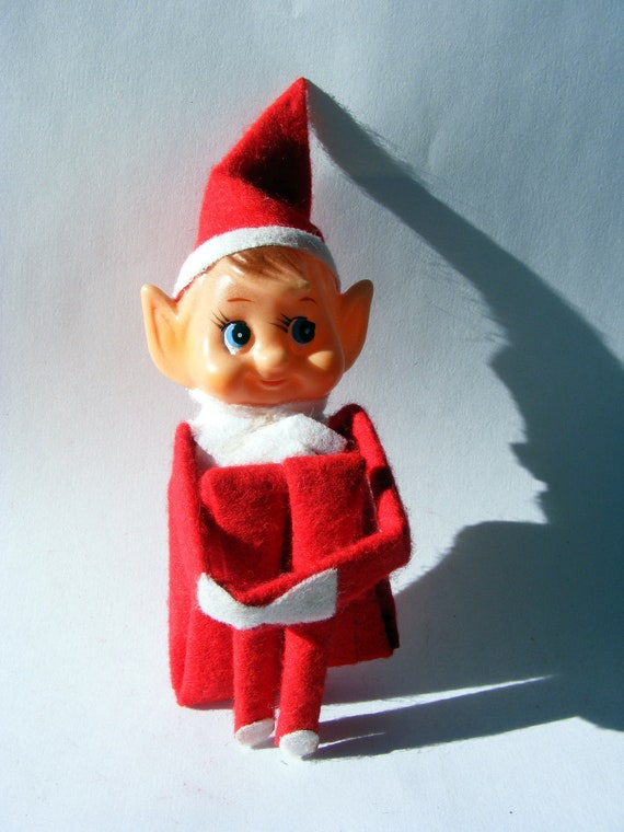 Elf on the Shelf / Christmas Collectible Vintage Shelf