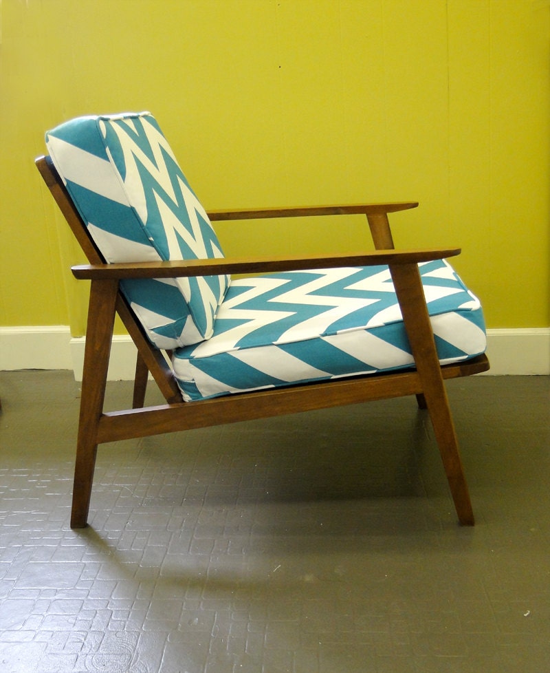 Mid Century Walnut Lounge Chair