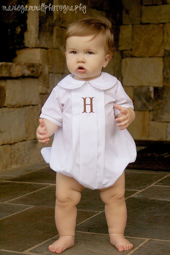 Monogram Bubble for Baby Boy