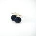 Gifts for men under 25 - Midnight blue navy blue silk cufflinks - Gifts for him, Mens cufflinks, Ladies cufflinks unique handmade