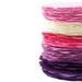 Colored French doilies . lace round paper doilies hand dyed in 5 pastel colors . 4 inch . small . embellishment . 35 pieces . purple . pink