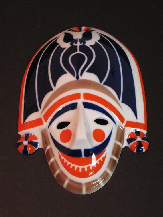 Spanish Ceramic Mask from Sargadelos Spain