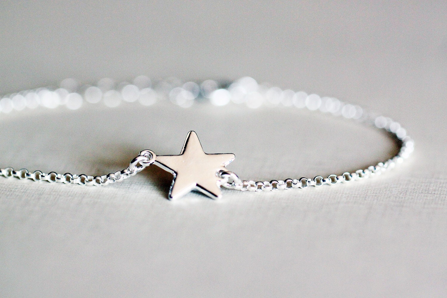 Star Bracelet Sterling Silver Wish Star Bracelet