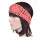 Coral Hair Scarf Crochet Headband Scarf Rosebud Knot Wrap Turban Lightweight Women Shabby Chic Boho Headband