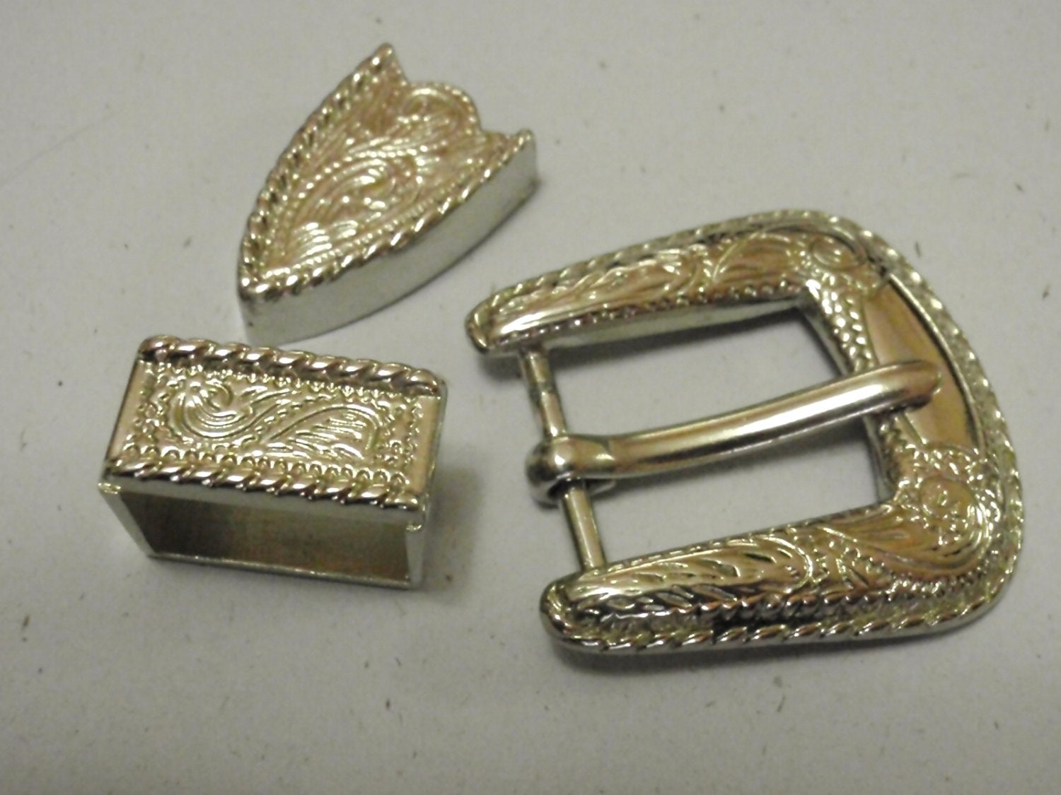 Western Ranger Buckle Set.. Western Buckle Set.. by Beadgarden55