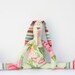 Custom order for Jacqui- floral and polka dot stuffed bunny,lovely bunny rabbit hare